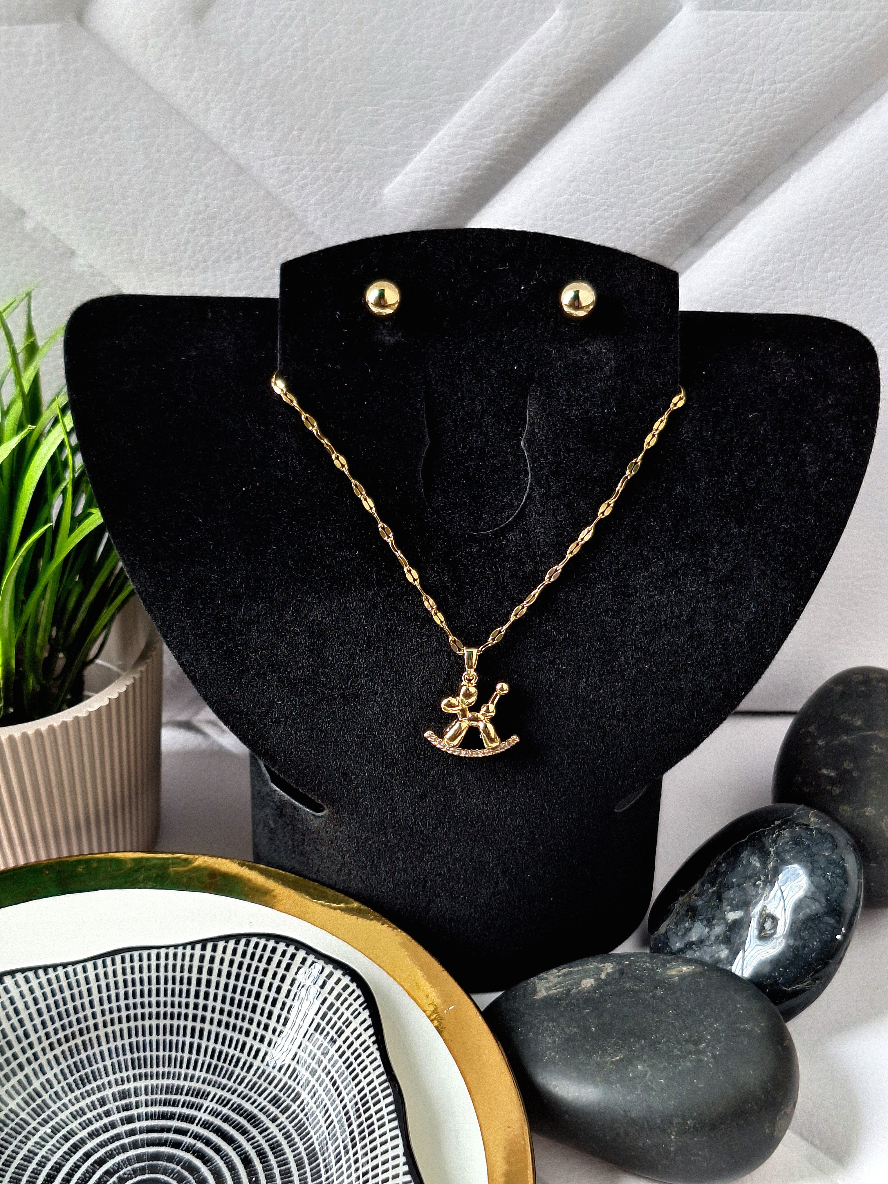 Collar con Dije Perrito | Oro Chino Dorado