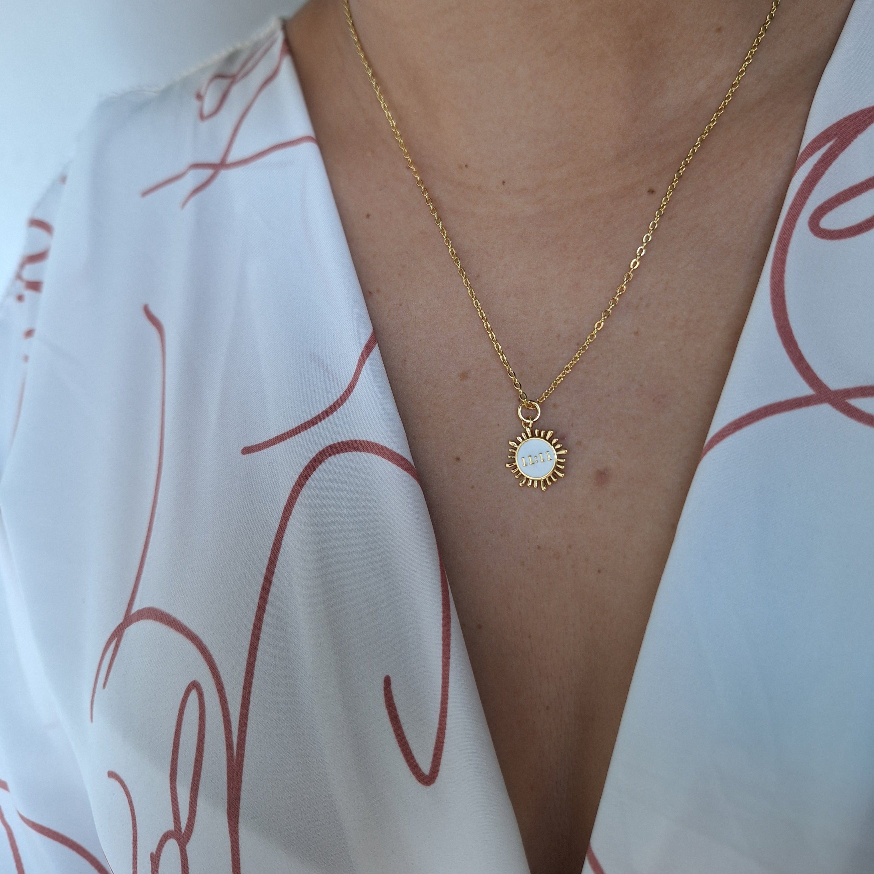 Collar 11 11 SOL/Dorado | Oro Chino Dorado