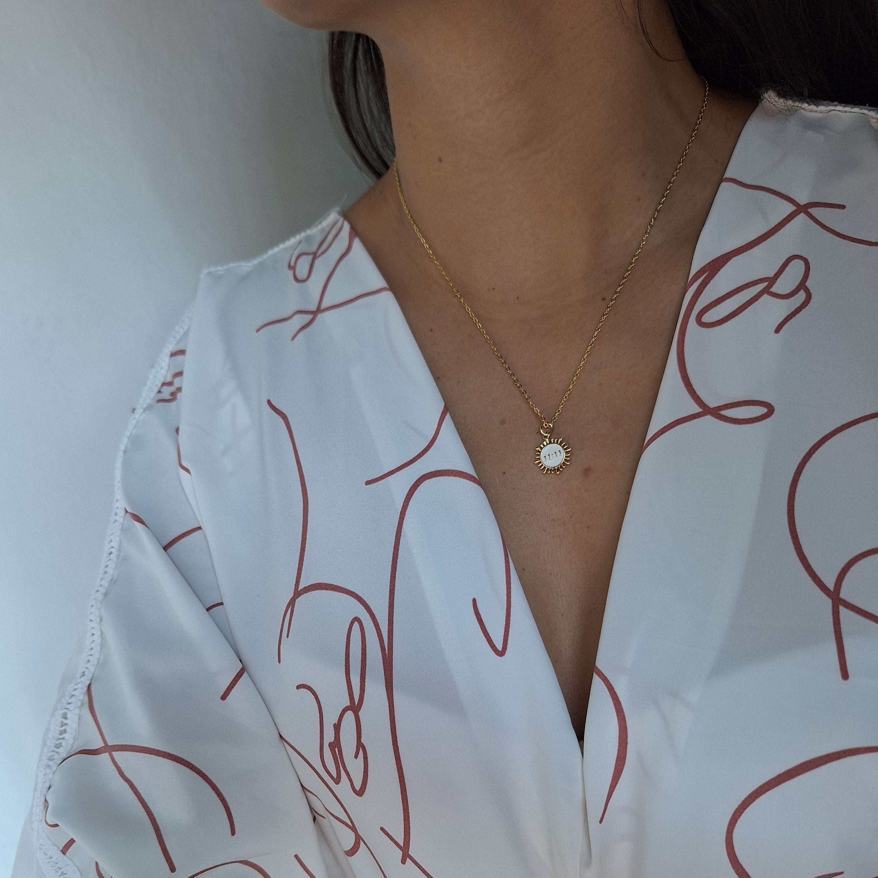 Collar 11 11 SOL/Dorado | Oro Chino Dorado