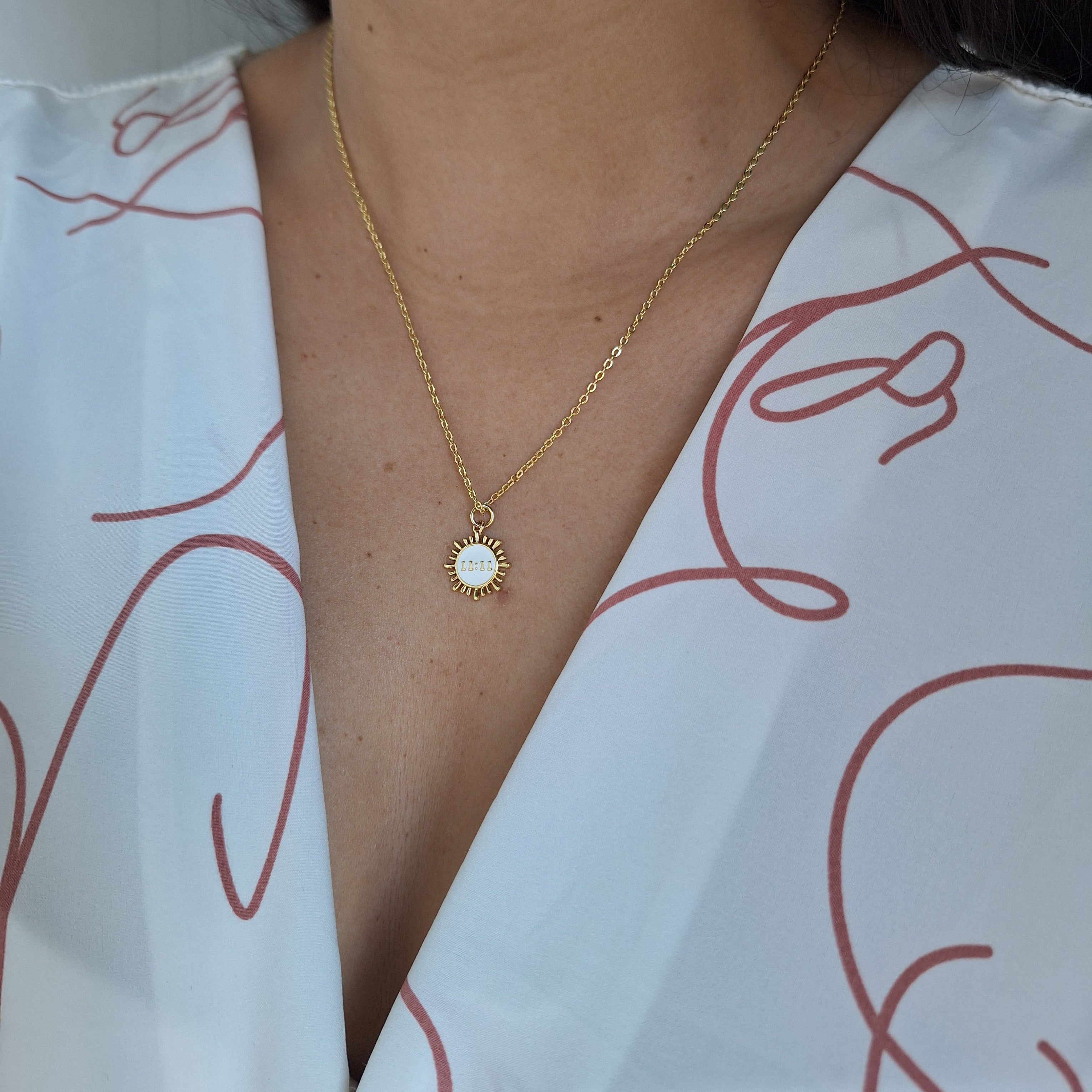 Collar 11 11 SOL/Dorado | Oro Chino Dorado