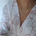 Collar Media Fresa | Oro Chino Dorado