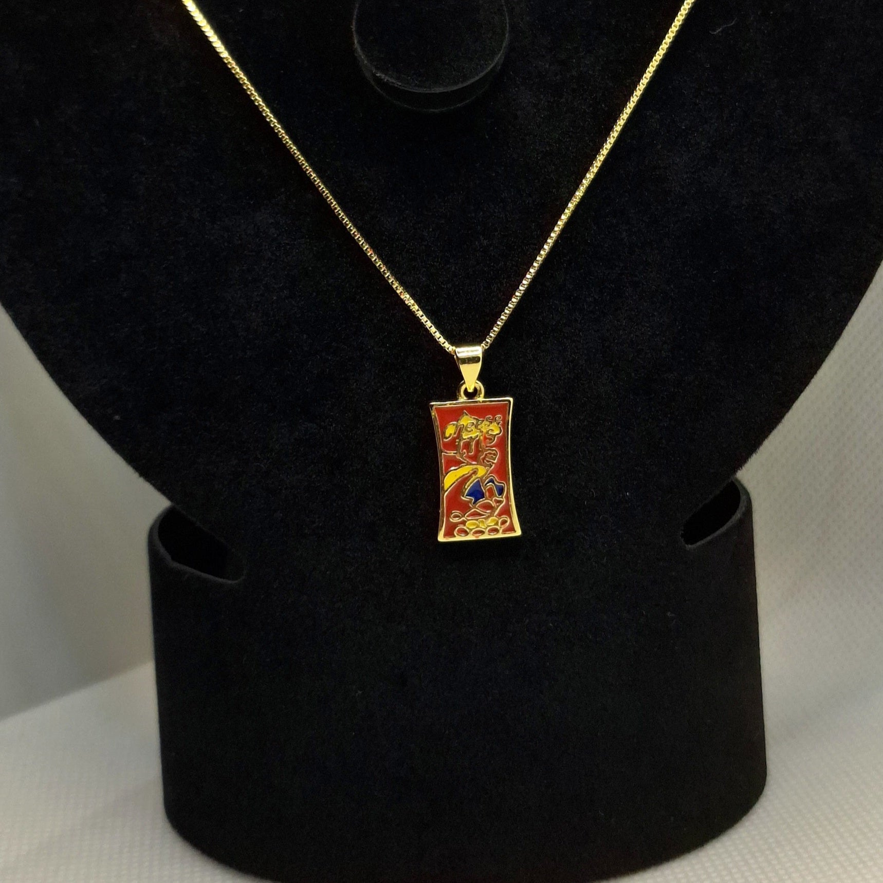 Collar Dije Chesse tress | Oro Chino Dorado
