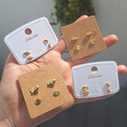 Zarcillos Mini Modelos Variados | Oro Chino Dorado