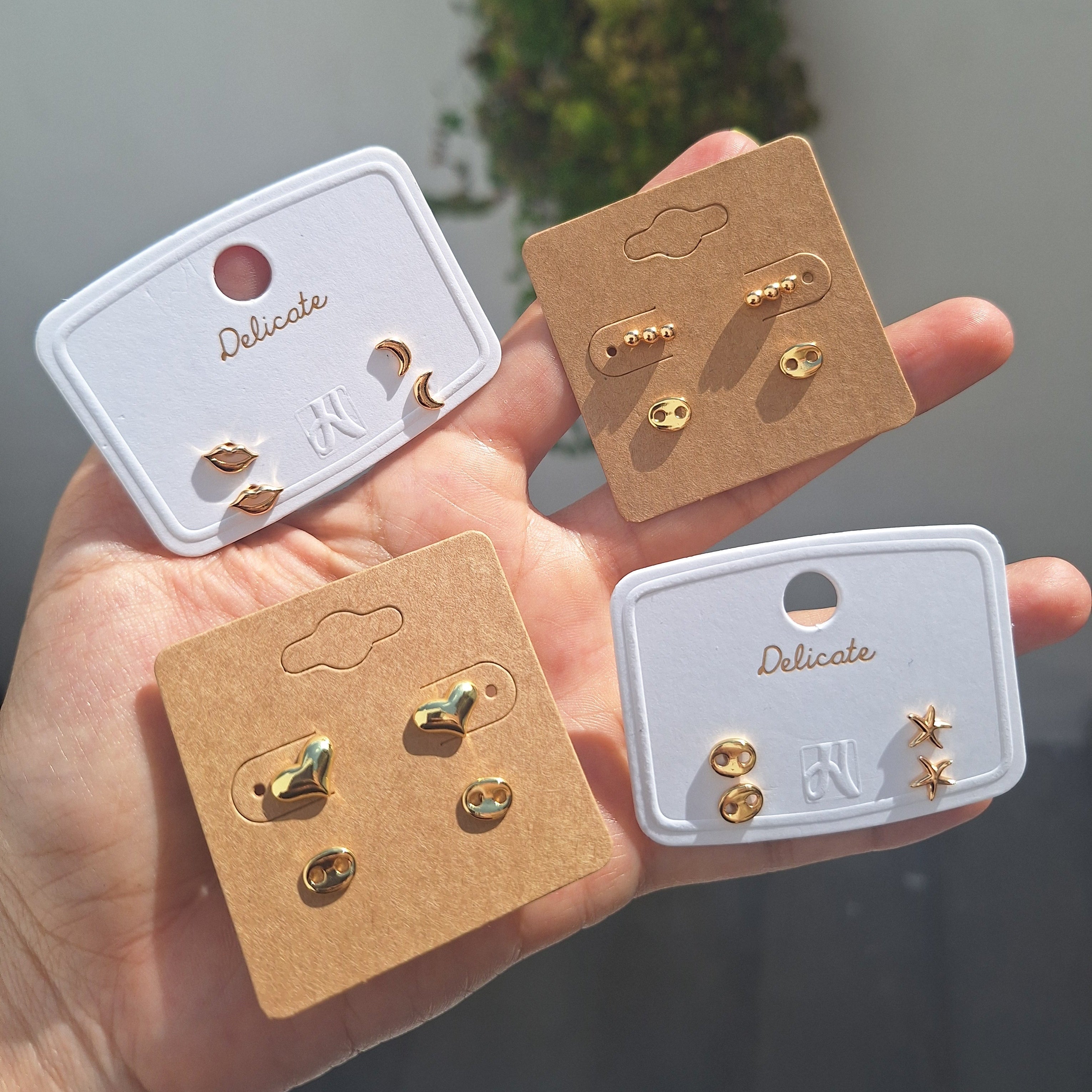 Zarcillos Mini Modelos Variados | Oro Chino Dorado