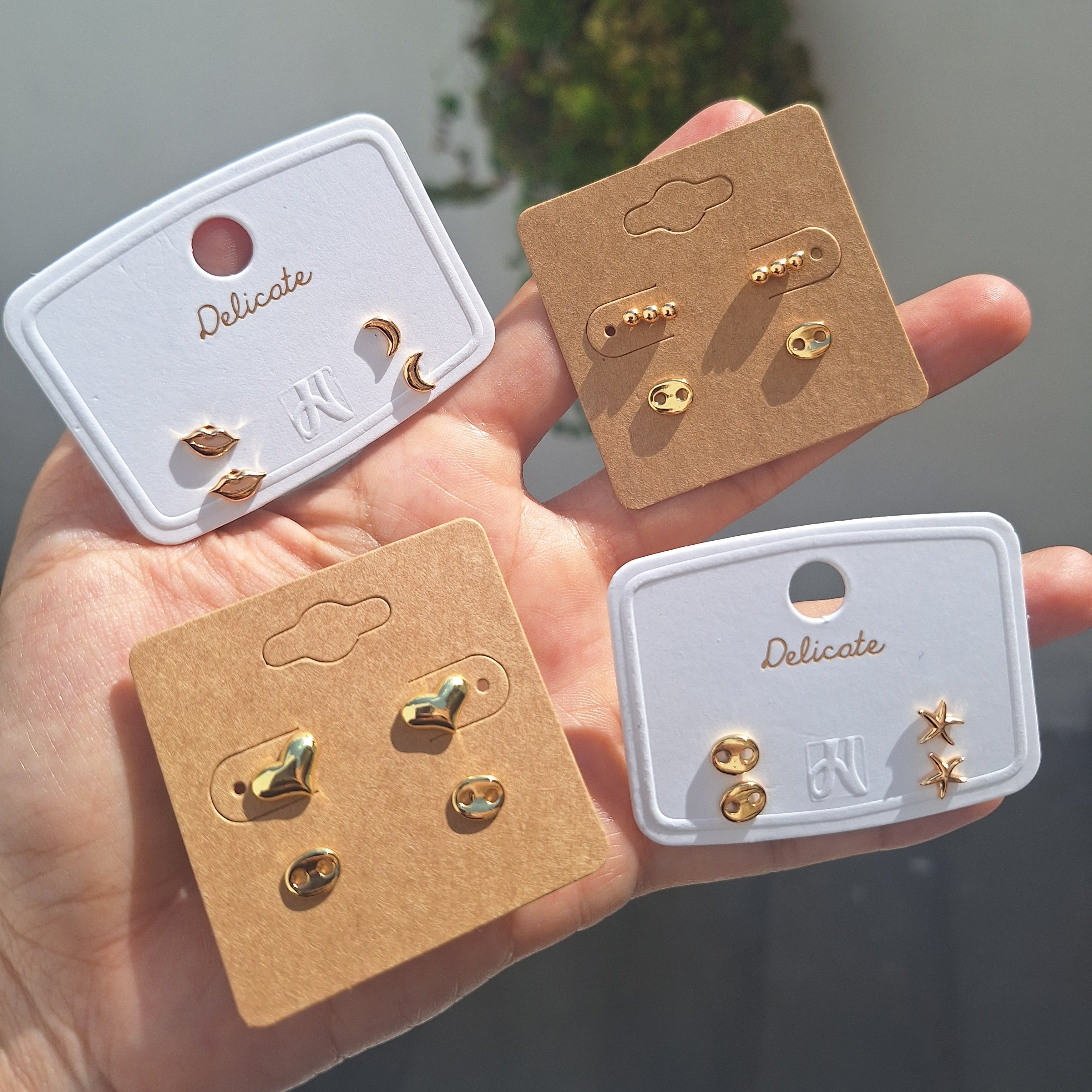 Zarcillos Mini Modelos Variados | Oro Chino Dorado