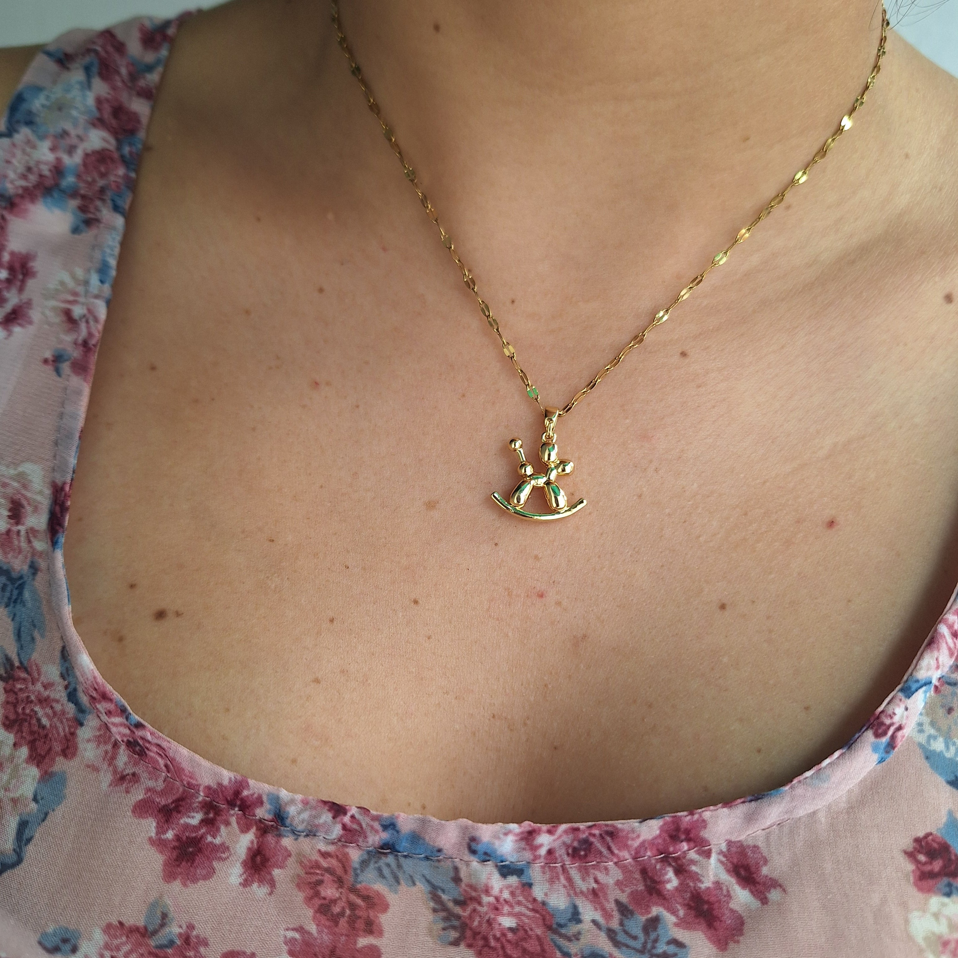 Collar con Dije Perrito | Oro Chino Dorado