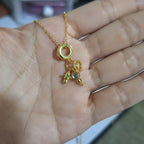 Collar Pandora Astronauta | Oro Chino Dorado