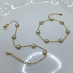 Pulsera Punto Perlado | Dorado