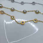 Pulsera Puntos Brillantes | Dorado