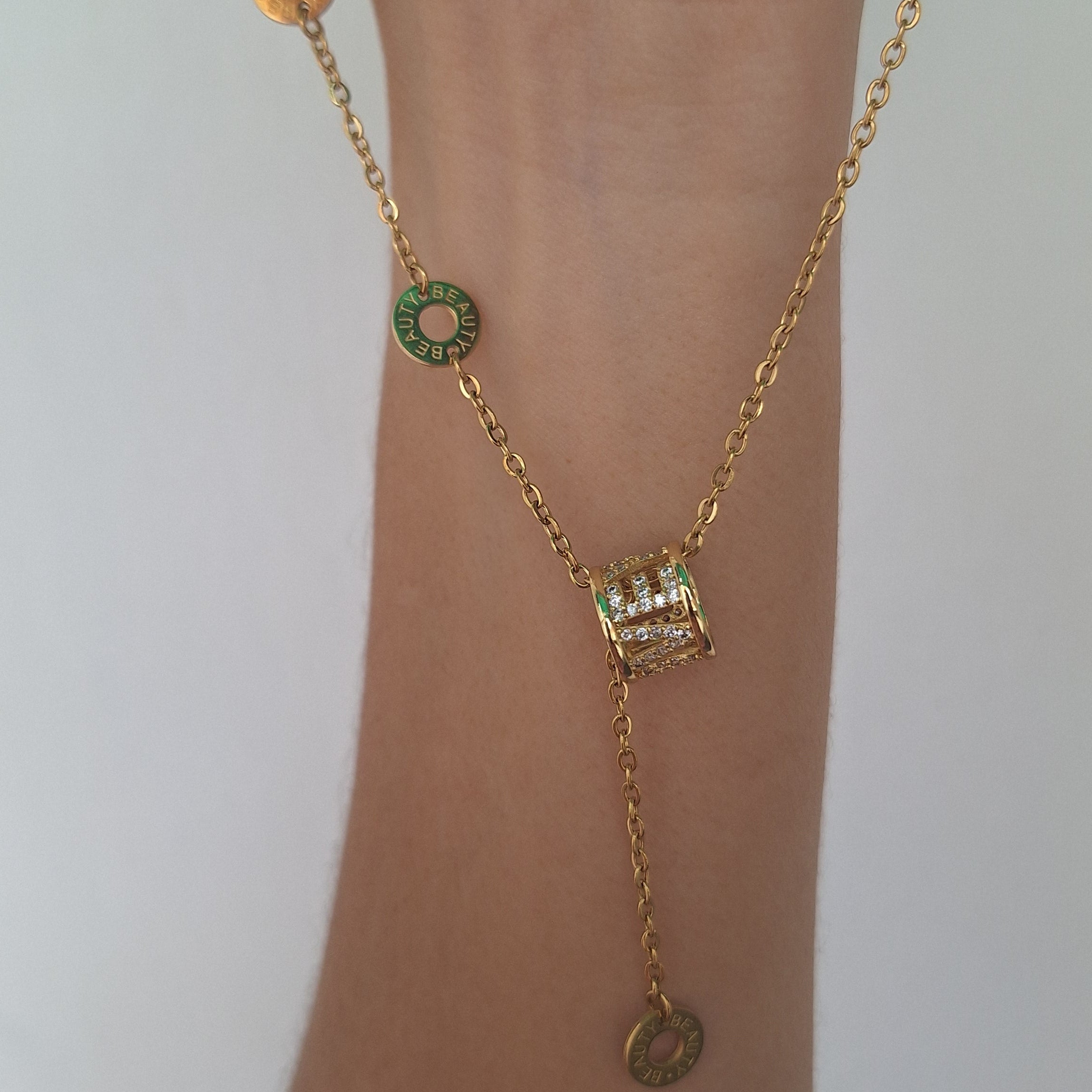 Collar Dama Love U Acero | Dorado