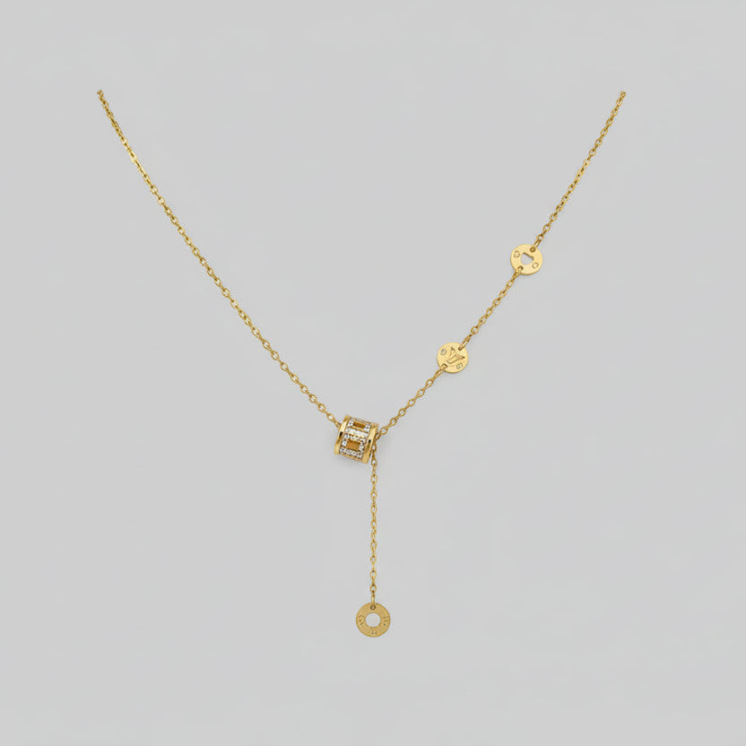 Collar Dama Love U Acero | Dorado