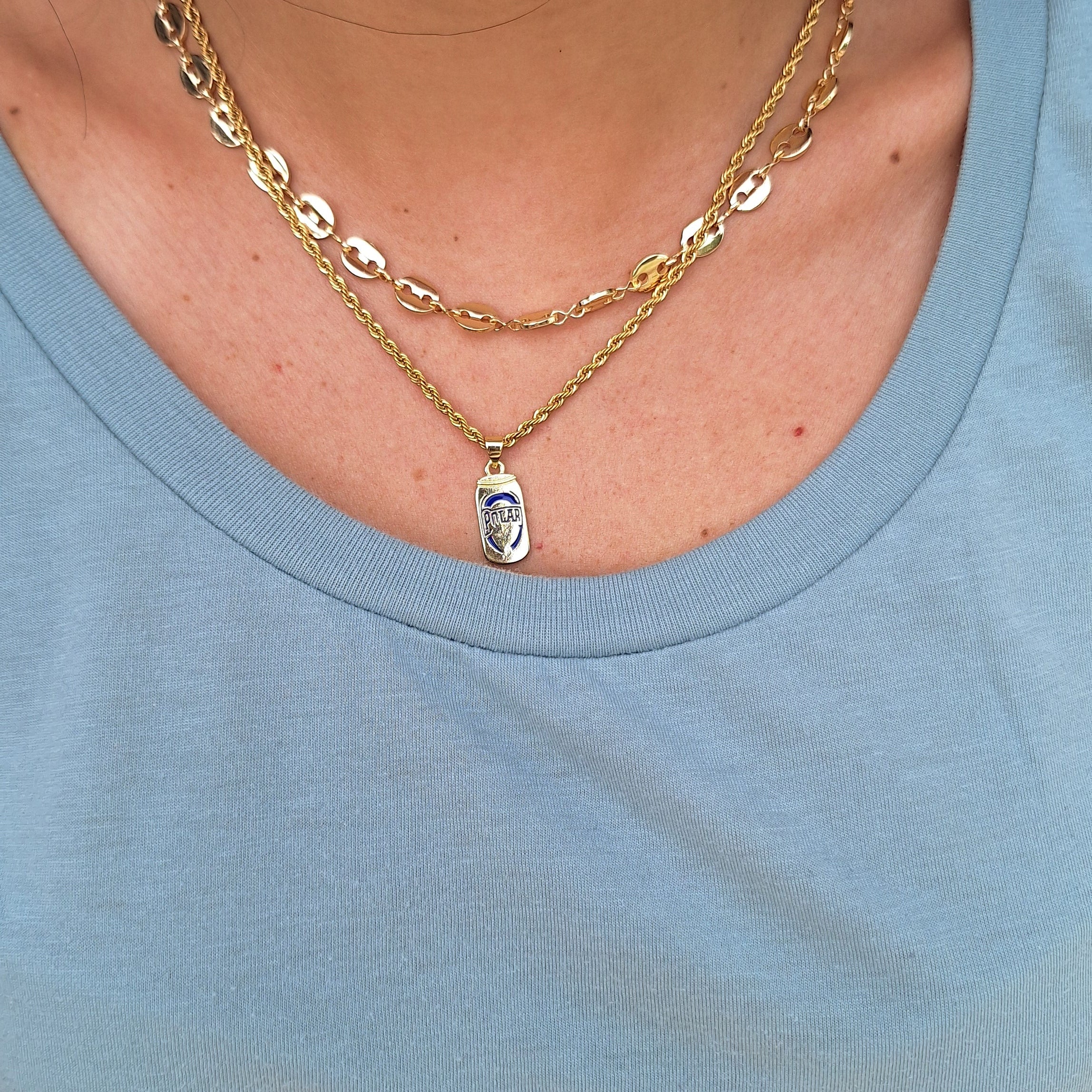 Collar Polar Dama Entorchado | Oro Chino Dorado