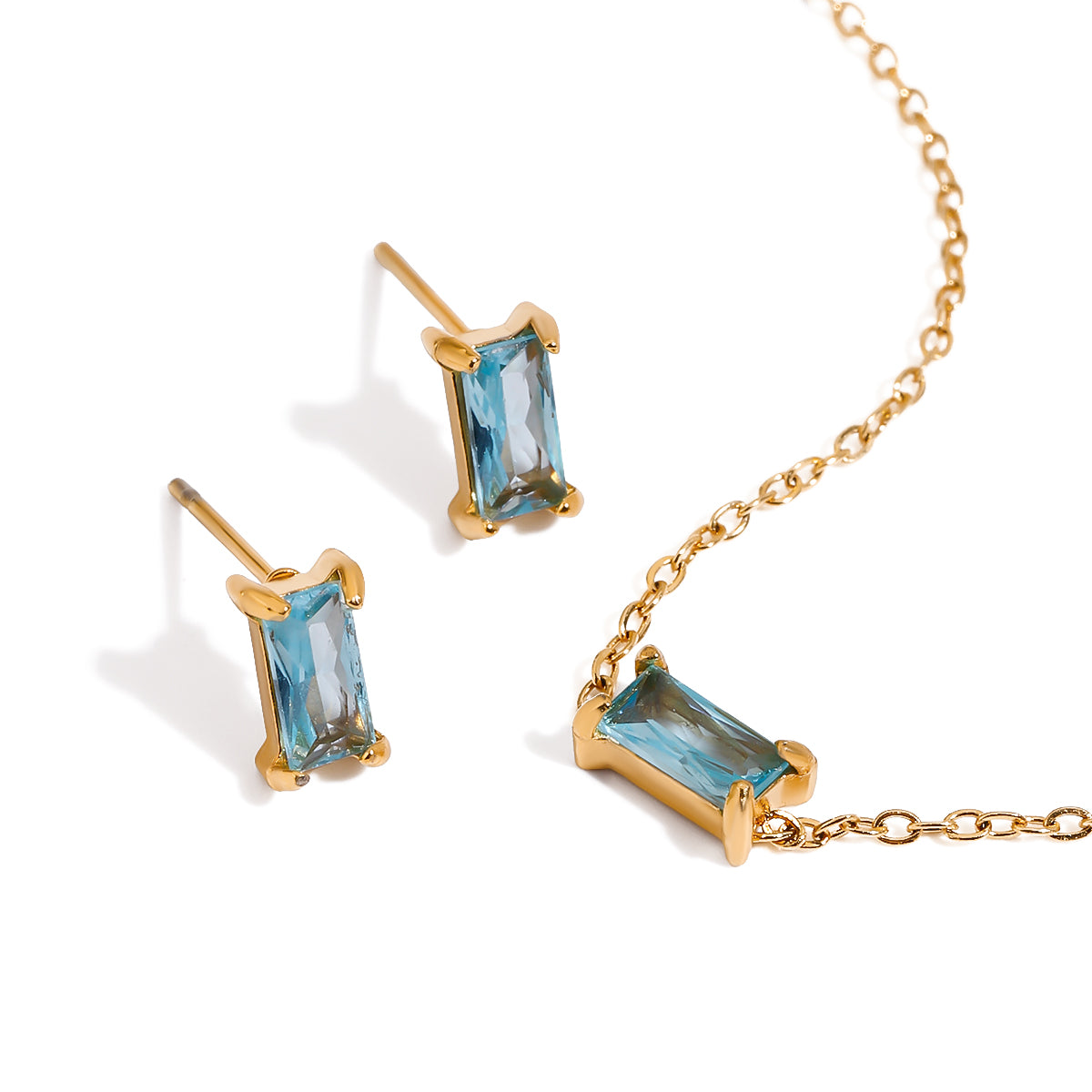 Pulseras De Cadena Fina Con Cristal | Dorado