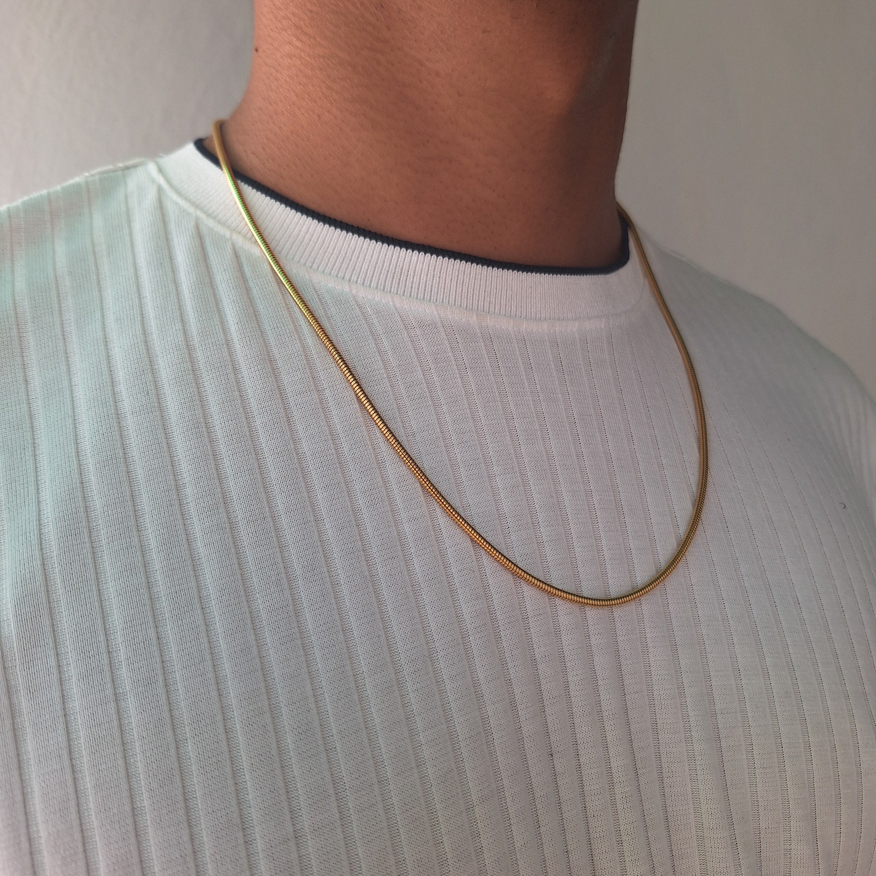 Collar Hombre Serpiente | Dorado