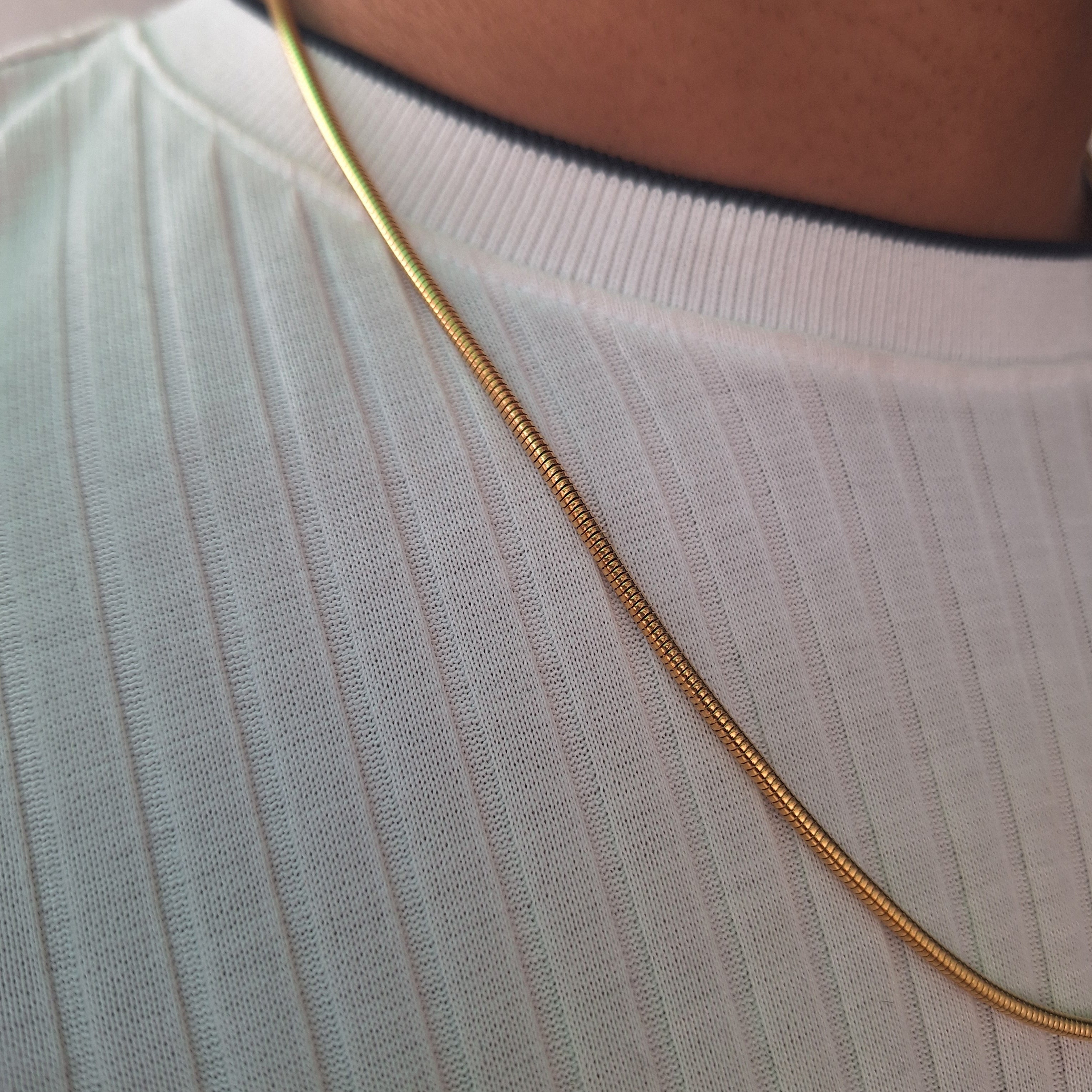 Collar Hombre Serpiente | Dorado