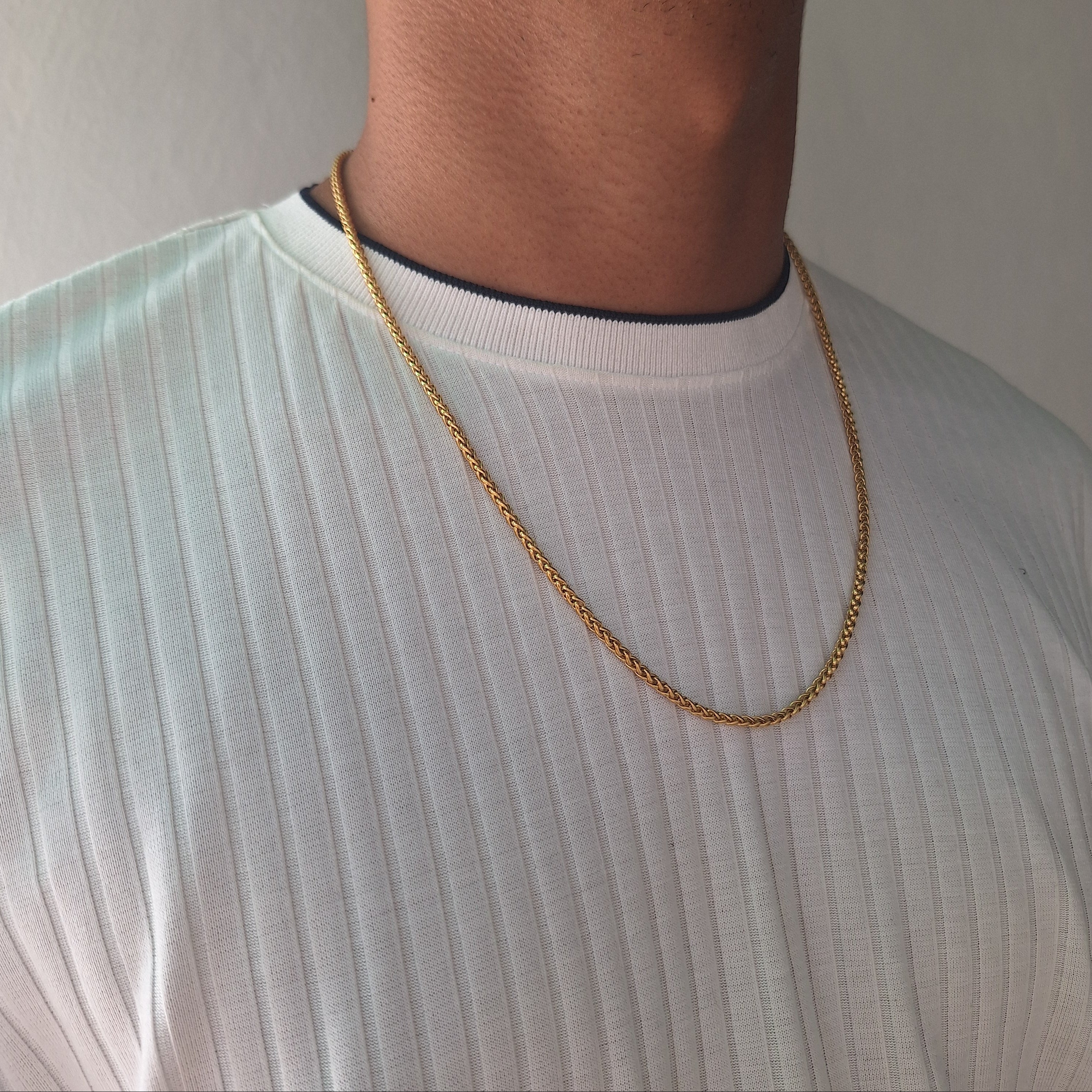 Collar Hombre Espiga | Dorado