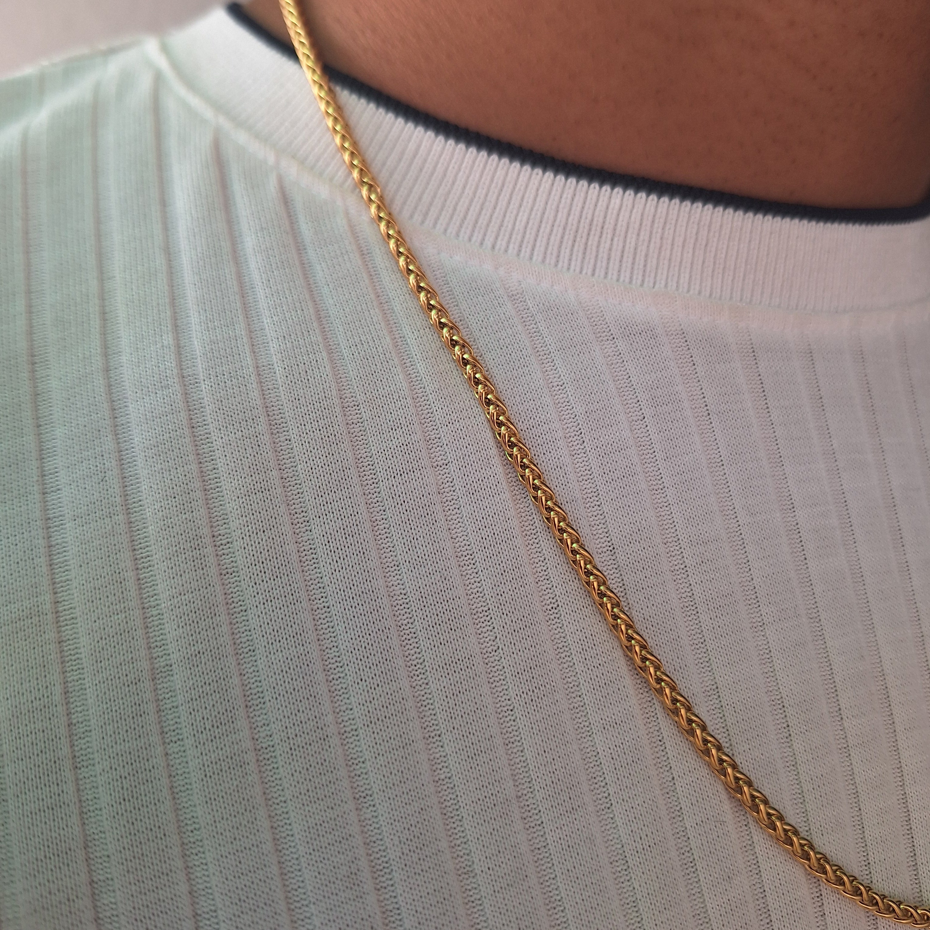 Collar Hombre Espiga | Dorado