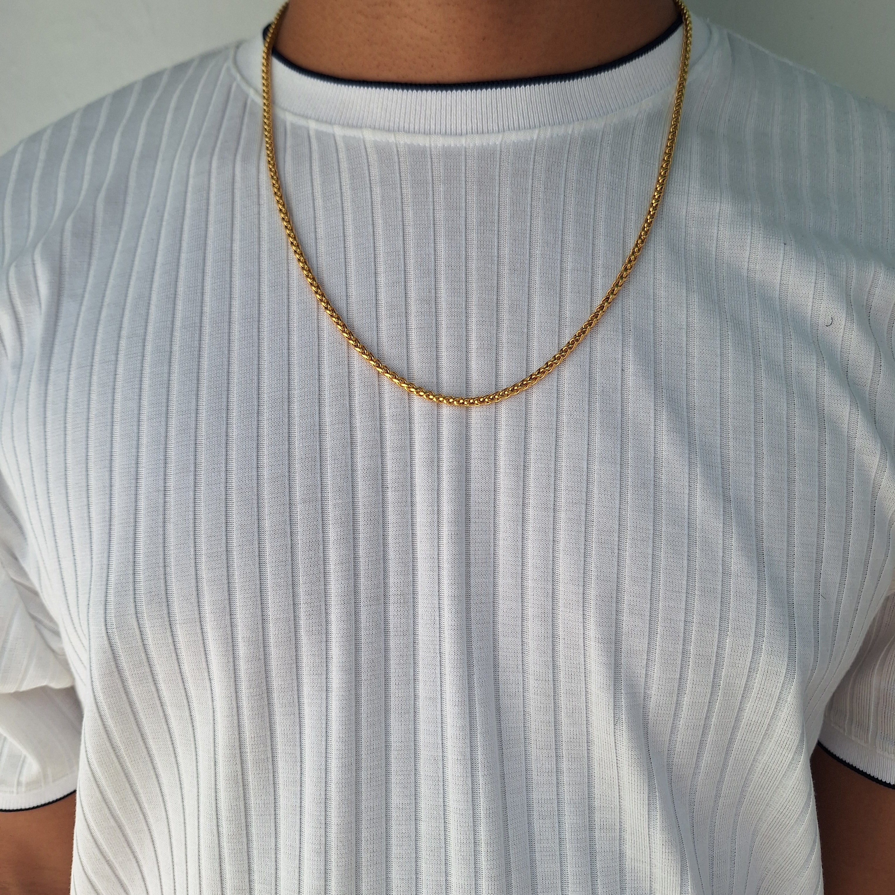 Collar Hombre Espiga | Dorado