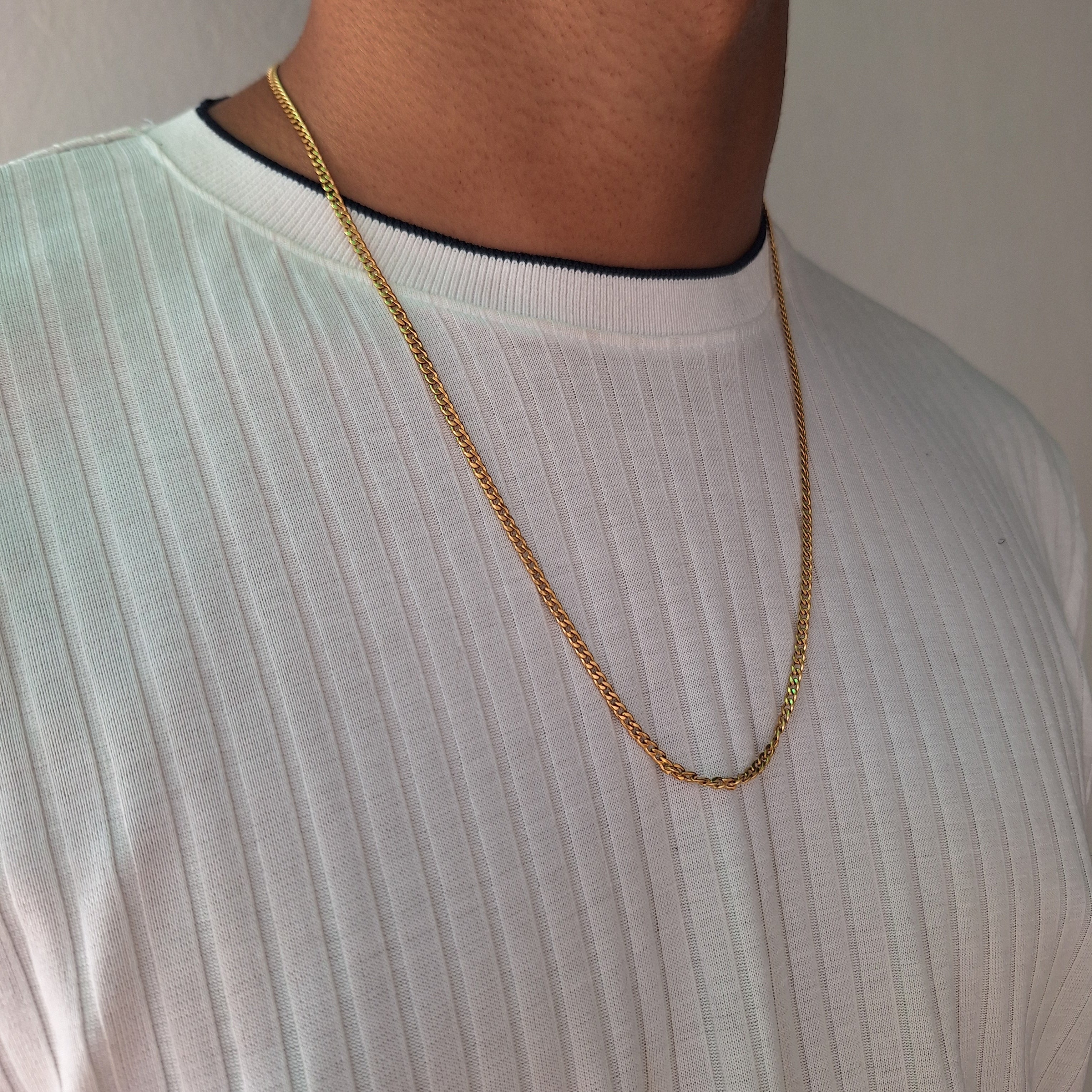 Collar Hombre Cubana | Dorado