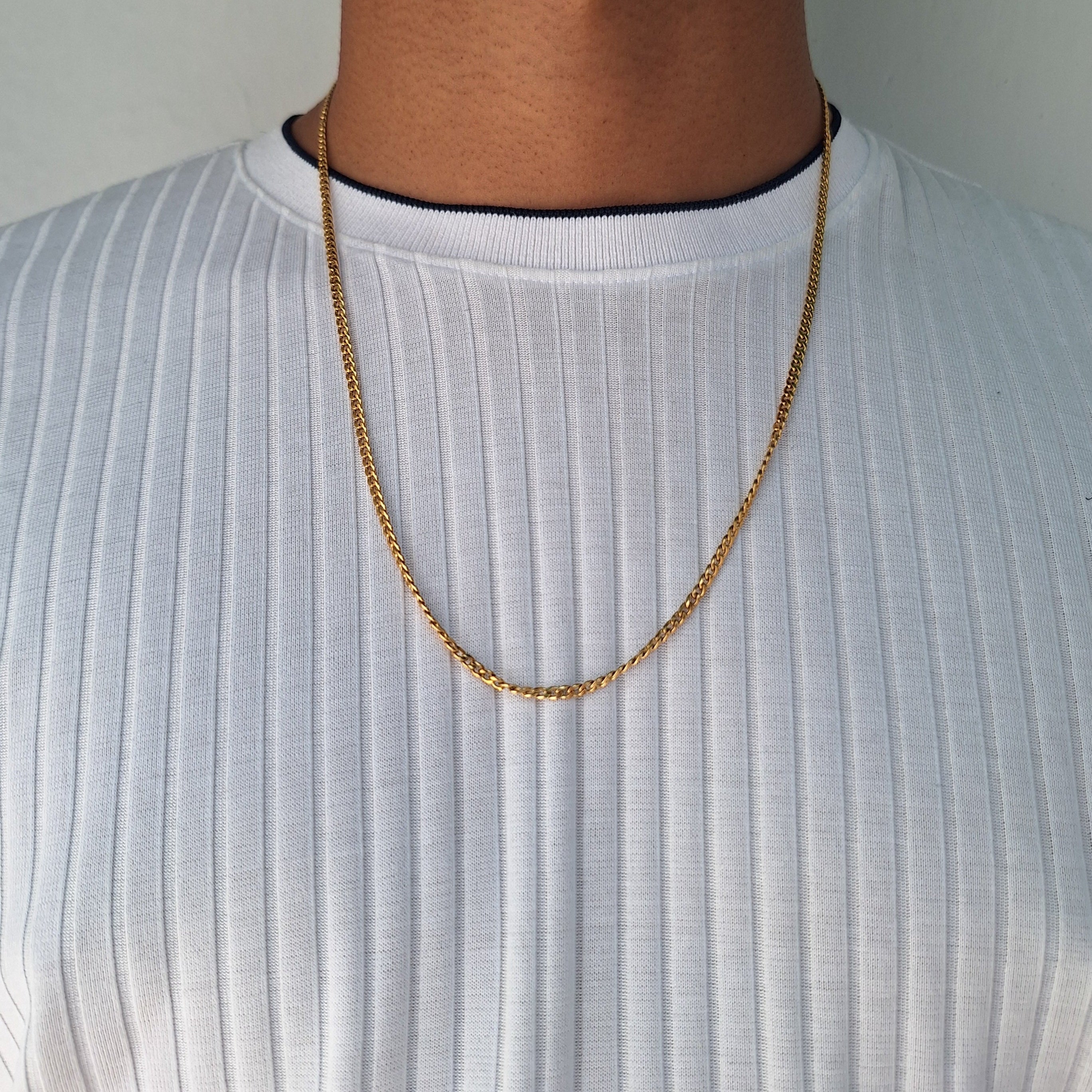 Collar Hombre Cubana | Dorado
