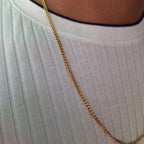 Collar Hombre Cubana | Dorado