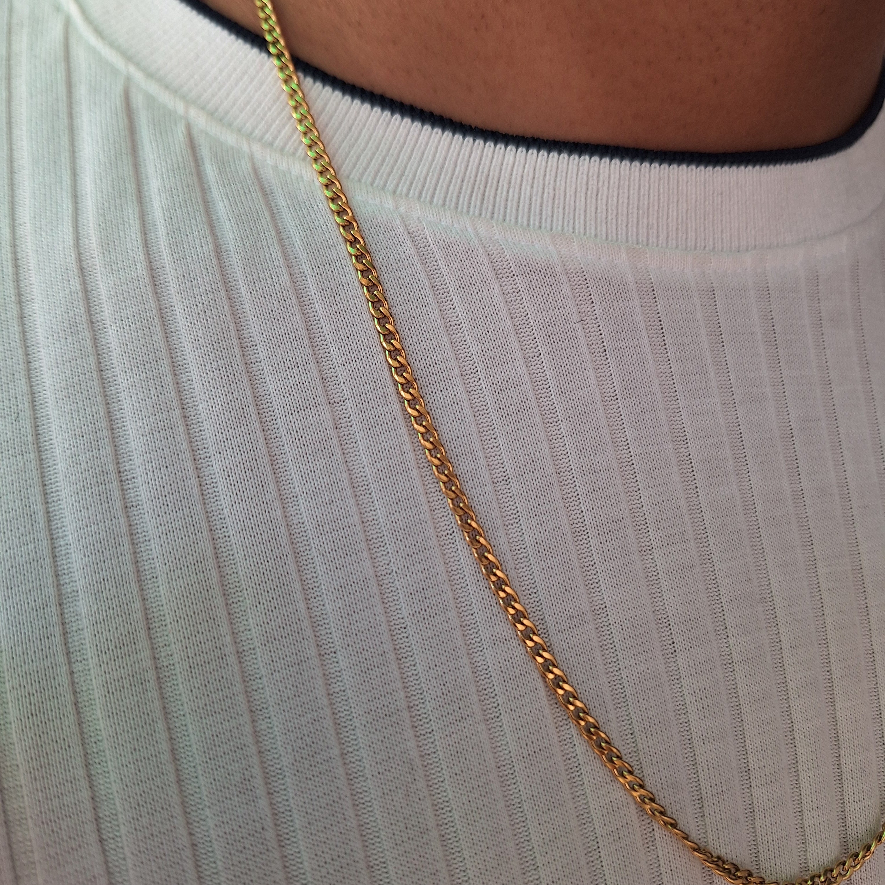 Collar Hombre Cubana | Dorado
