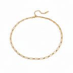 Cadena Collar Eslabones Rectangulares | Dorado