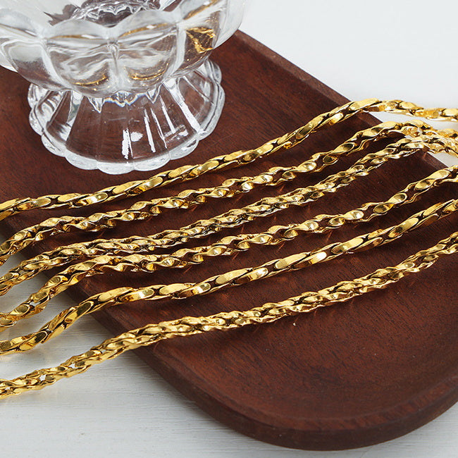 Cadena Collar Dama Trigo Fina | Dorado