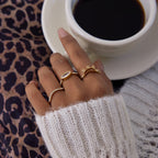 Anillo Brillos Cornona | Dorado