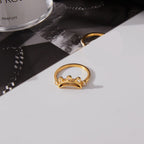 Anillo Brillos Cornona | Dorado
