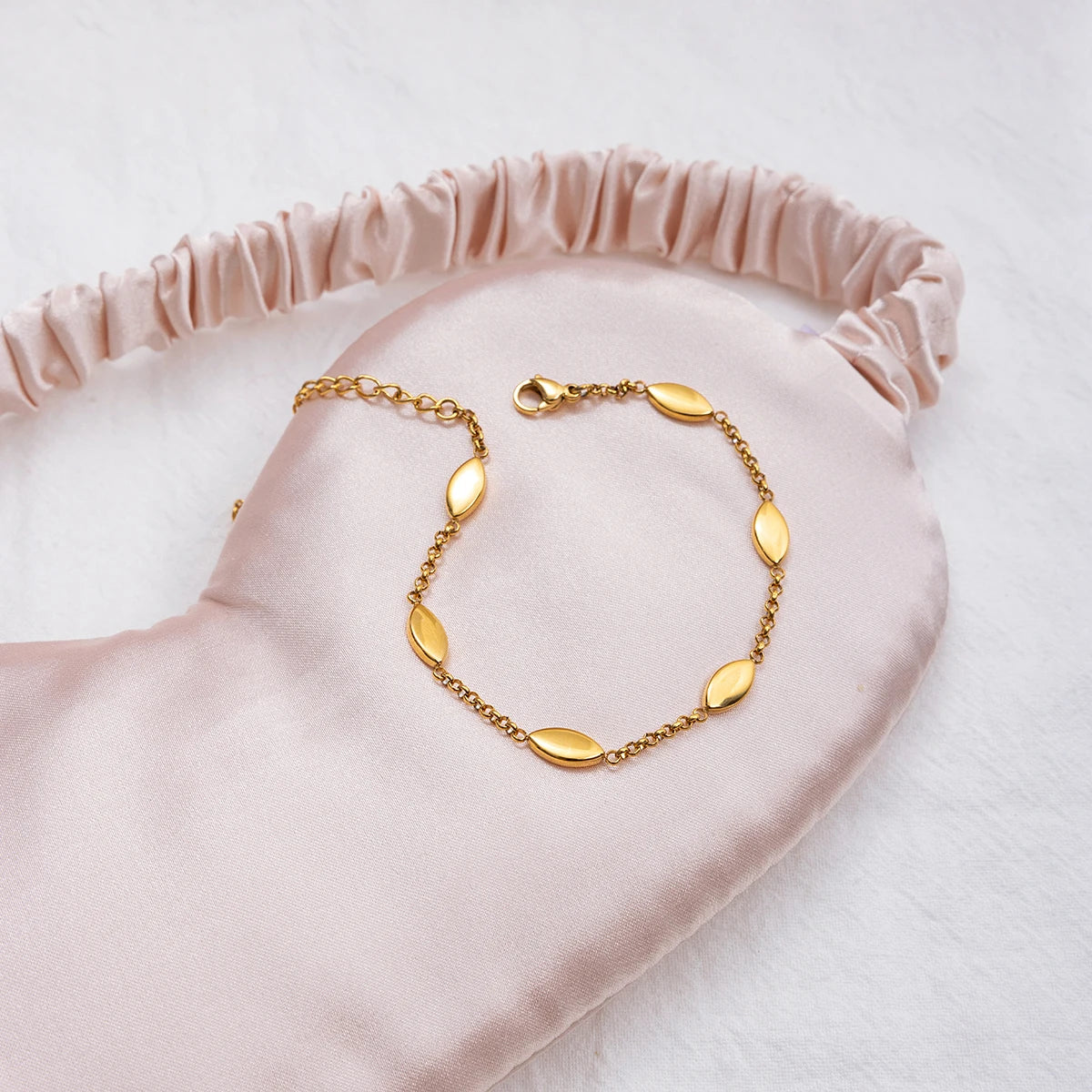 Pulsera Almendra Pulida | Dorado
