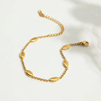 Pulsera Almendra Pulida | Dorado