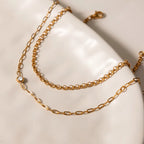 Pulsera Minimalista 2 Piezas | Dorado