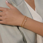 Pulsera Minimalista 2 Piezas | Dorado