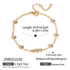 Pulsera Delicada Clásica Brillantes | Dorado