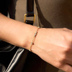 Pulsera Delicada Clásica Brillantes | Dorado