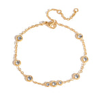 Pulsera Delicada Clásica Brillantes | Dorado