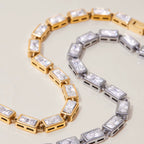 Pulsera Con Rectángulos Brillantes | Plateado