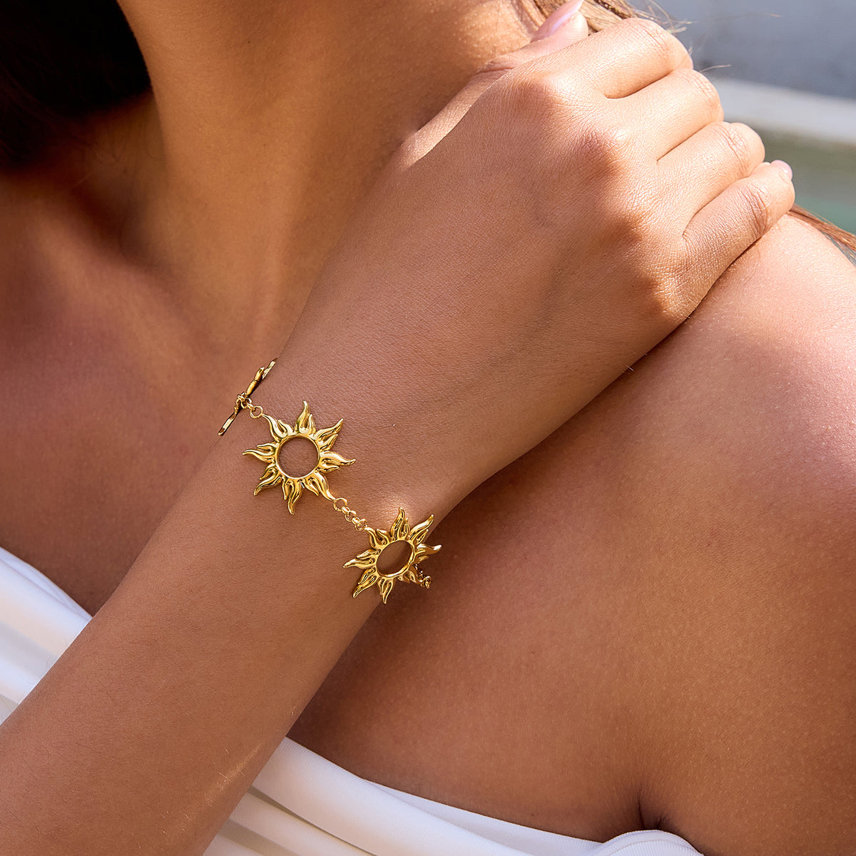 Pulsera 3 Soles | Dorado