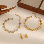 Pulsera Gu.cci De Corazon En Relieve | Dorado