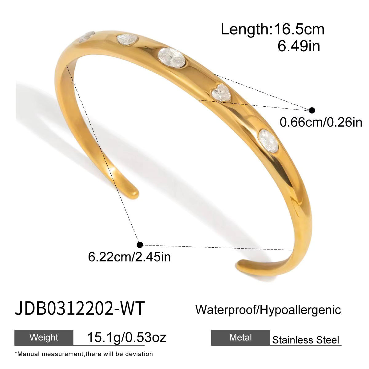 Brazaletes Elegantes Lujo | Dorados