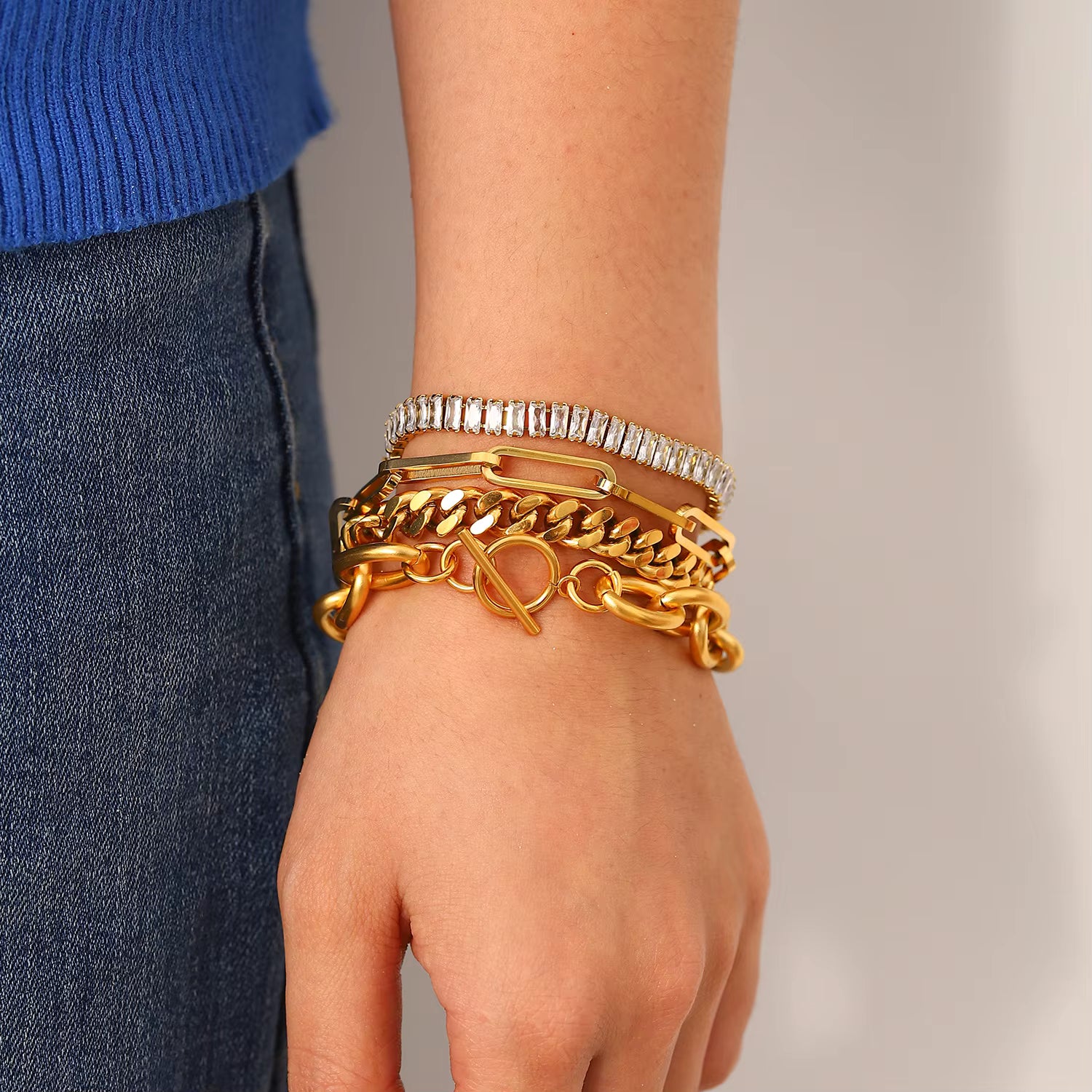 Pulsera Dorada Cubana | Dorado