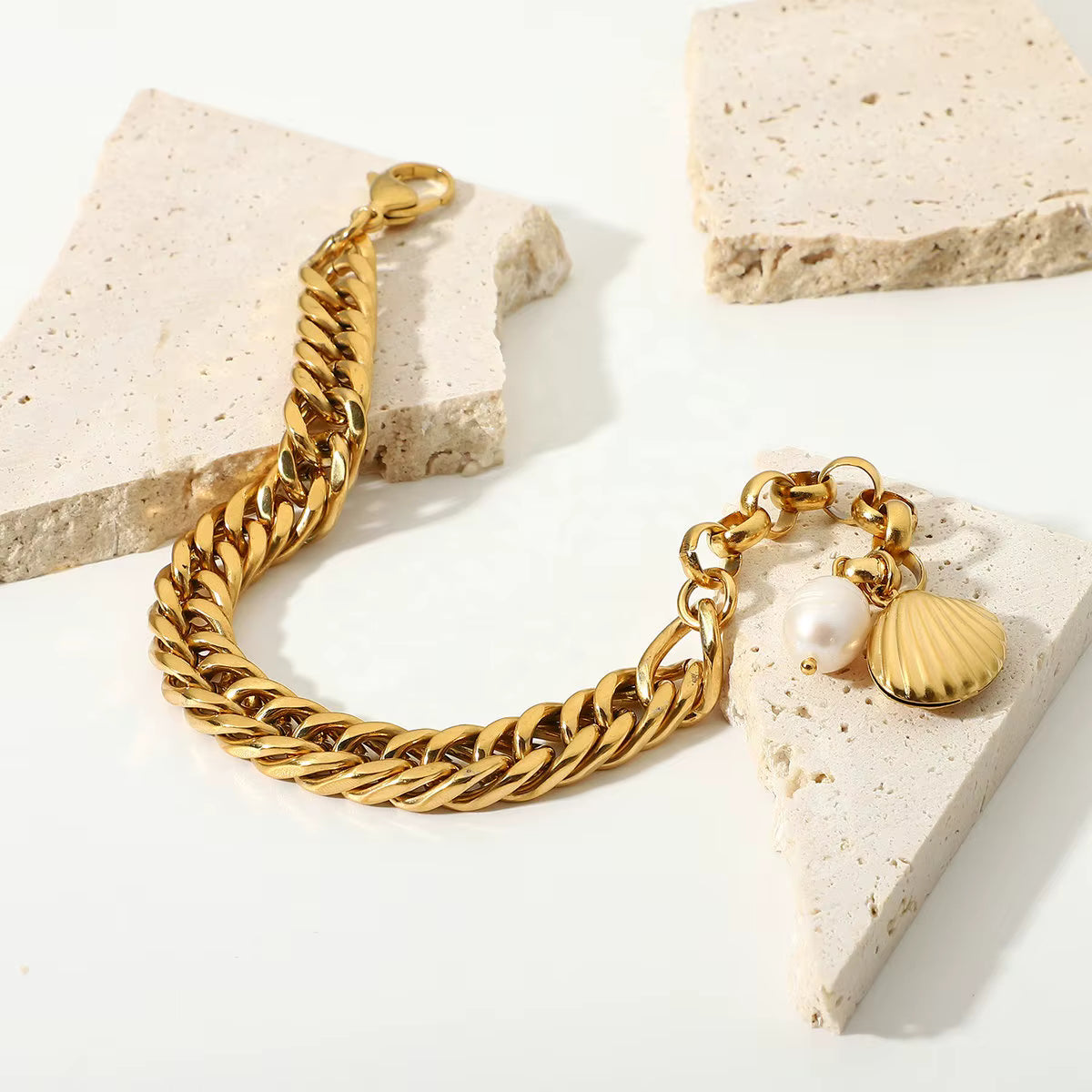 Pulsera Grd Mar Dorada | Dorado