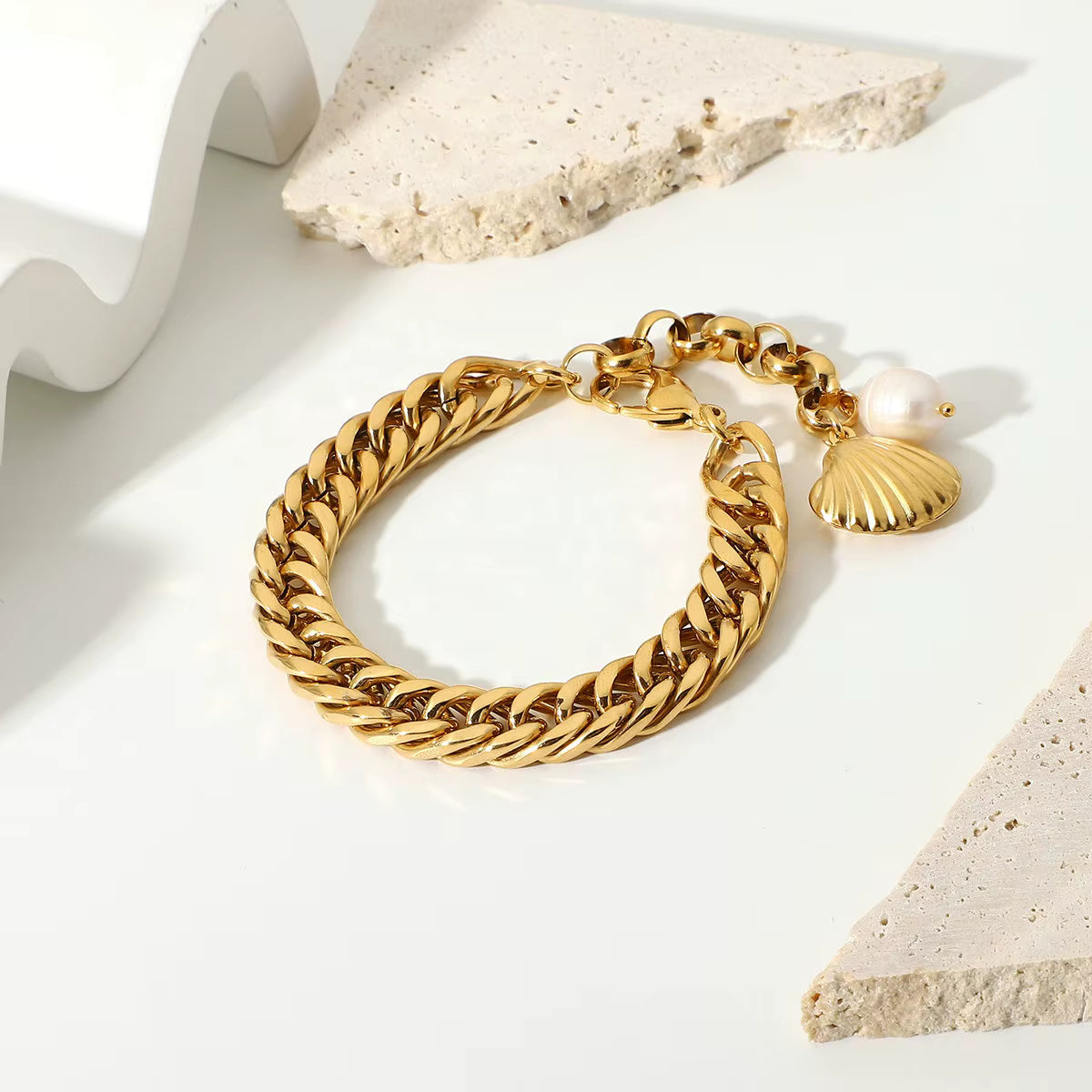 Pulsera Grd Mar Dorada | Dorado