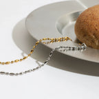 Pulsera de Eslabones Ovalados de Alto Pulido | Dorado y Plateado