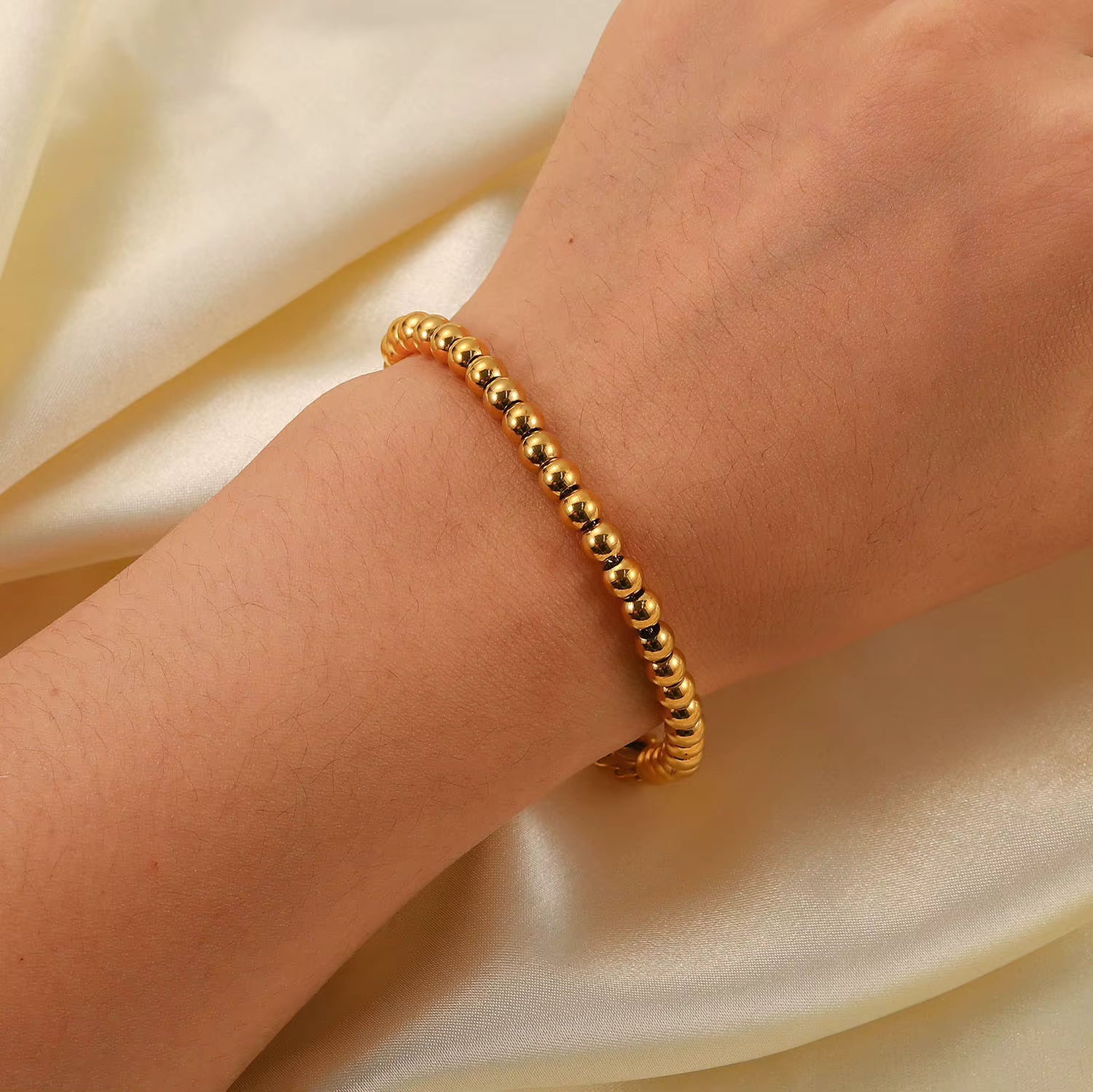 Pulsera De Balines | Dorado