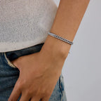 Pulseras Tejido Rígido | Plateado y Dorado