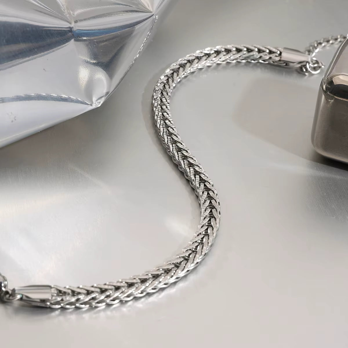 Pulseras Tejido Rígido | Plateado y Dorado