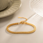 Pulseras Tejido Rígido | Plateado y Dorado