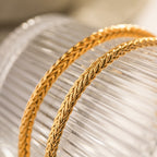 Pulseras Tejido Rígido | Plateado y Dorado